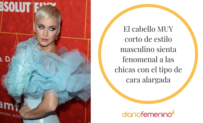 El pelo muy corto en los rostros alargados queda muy bien